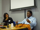 Dr Sarita Malik in discussion with John Akomfrah