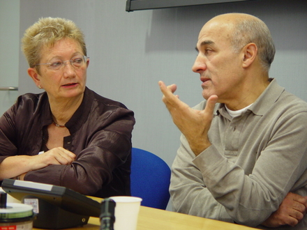Dr Carrie Tarr with filmmaker Abdelkrim Bahloul